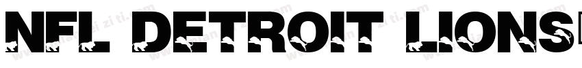 NFL Detroit Lions字体转换